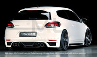 Rieger 00099771 VW 13 Mk3 Scirocco Rear Diffuser for Twin Tailpipe Left & Right - Carbon-Look