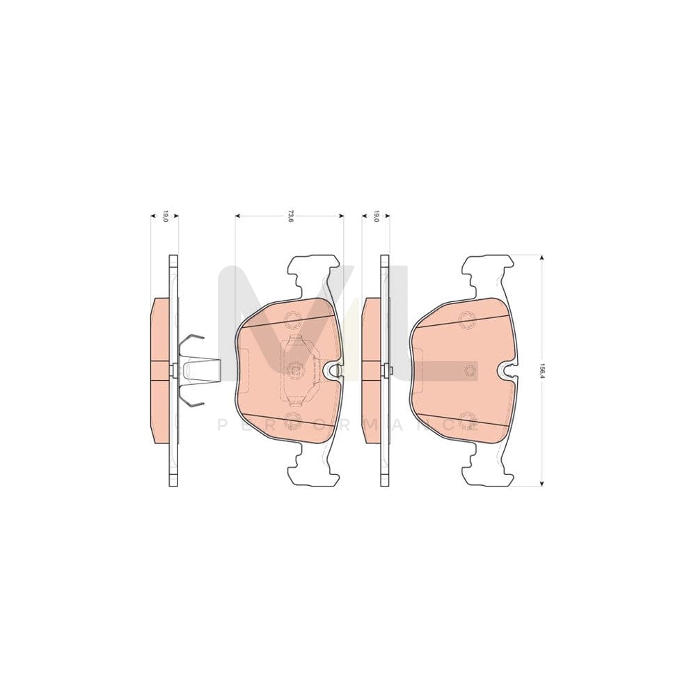 TRW Gdb1702 Brake Pad Set | Performance Parts Direct Car Parts