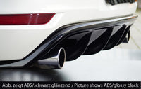 Rieger 00059524 VW Mk6 Golf GTI Rear Diffuser for Original Tailpipe Left & RIght -  Matte Black