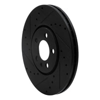 R1 Concepts R1 96-98 Volkswagen Golf Front Left Drilled & Slotted Black Brake Rotor