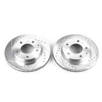 PowerStop Power Stop 93-97 Ford Probe Front Evolution Drilled & Slotted Rotors - Pair