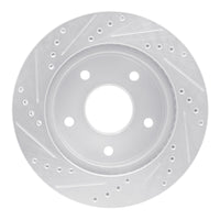 R1 Concepts R1 00-02 Dodge Ram 1500 Pickup Front Right Drilled & Slotted Silver Brake Rotor