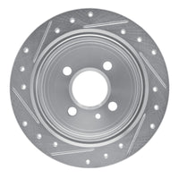 R1 Concepts R1 88-90 BMW 325IX Rear Right Drilled & Slotted Silver Brake Rotor