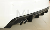 Rieger 00056804 Audi 8V A3 Rear Diffuser for Twin Tailpipe Left -  Matte Black