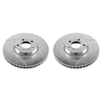 PowerStop Power Stop 10-17 BMW 535i GT Front Evolution Drilled & Slotted Rotors - Pair