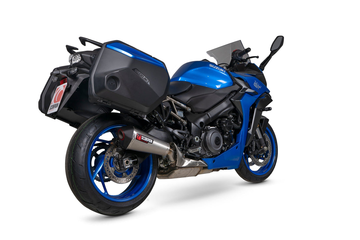 Scorpion RSI127SEO Suzuki GSX-S 1000 GT Serket Taper Slip-On Exhaust - Brushed Stainless Steel Sleeve
