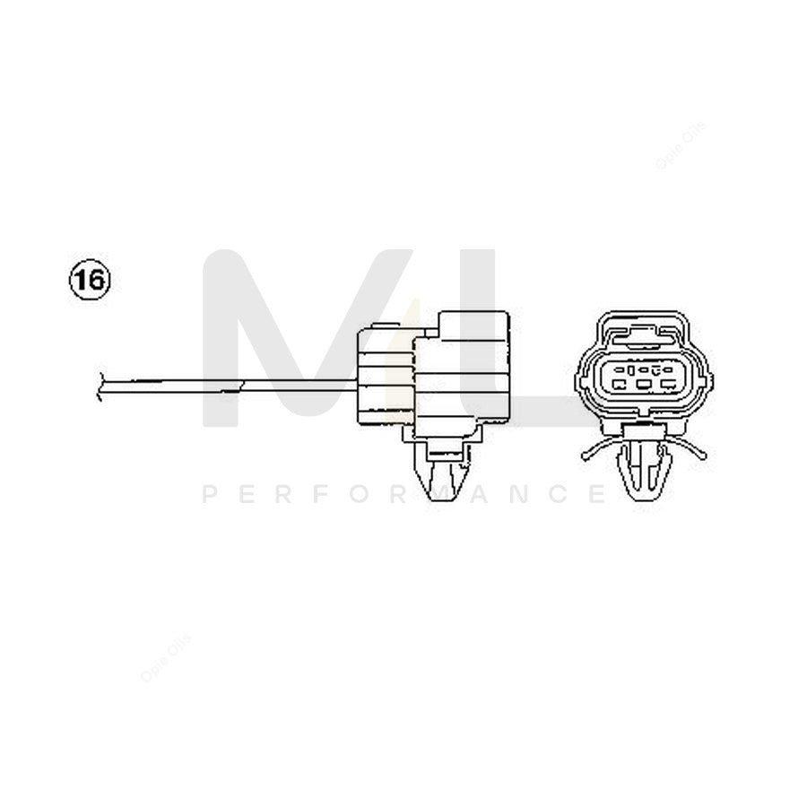 NTK Lambda Sensor - Oxygen / O2 Sensor OZA186-F3 (NGK 0289) - Mazda
