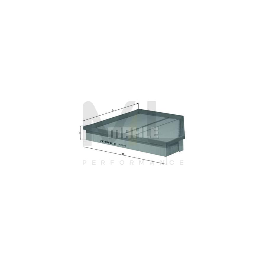 MAHLE ORIGINAL LX 225 Air Filter Filter Insert | Performance Parts DirectCar Parts