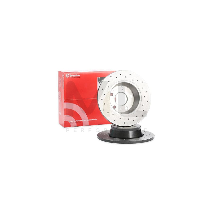 BREMBO XTRA LINE 08.9769.1X Brake Disc for AUDI TT Perforated, Solid, Coated, with bolts/screws  - 1 piece