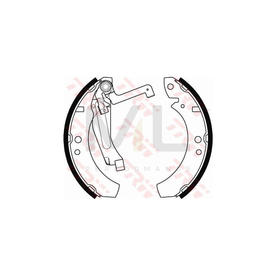 TRW GS8237 Brake Shoe Set | Performance Parts Direct Car Parts