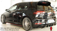 Rieger 00099370 VW MK7.5 Golf GTI Rear Diffuser for Original Tailpipe Left & RIght - Carbon-Look