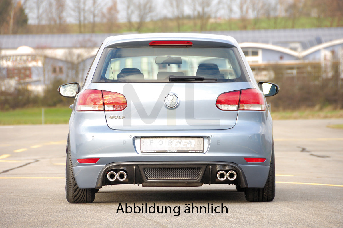 Rieger 00059508 VW Mk6 Golf Rear Diffuser for Tailpipe Left -  Matte Black