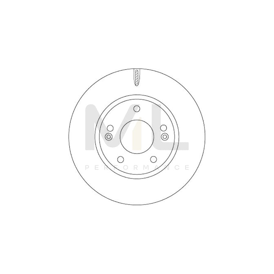 TRW DF6936 Brake Disc Vented, Painted | Performance Parts Direct Car Parts