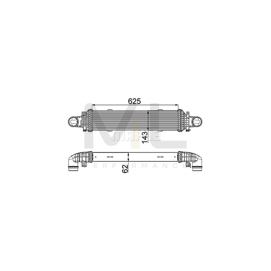 MAHLE ORIGINAL CI 357 000P Intercooler | Performance Parts DirectCar Parts