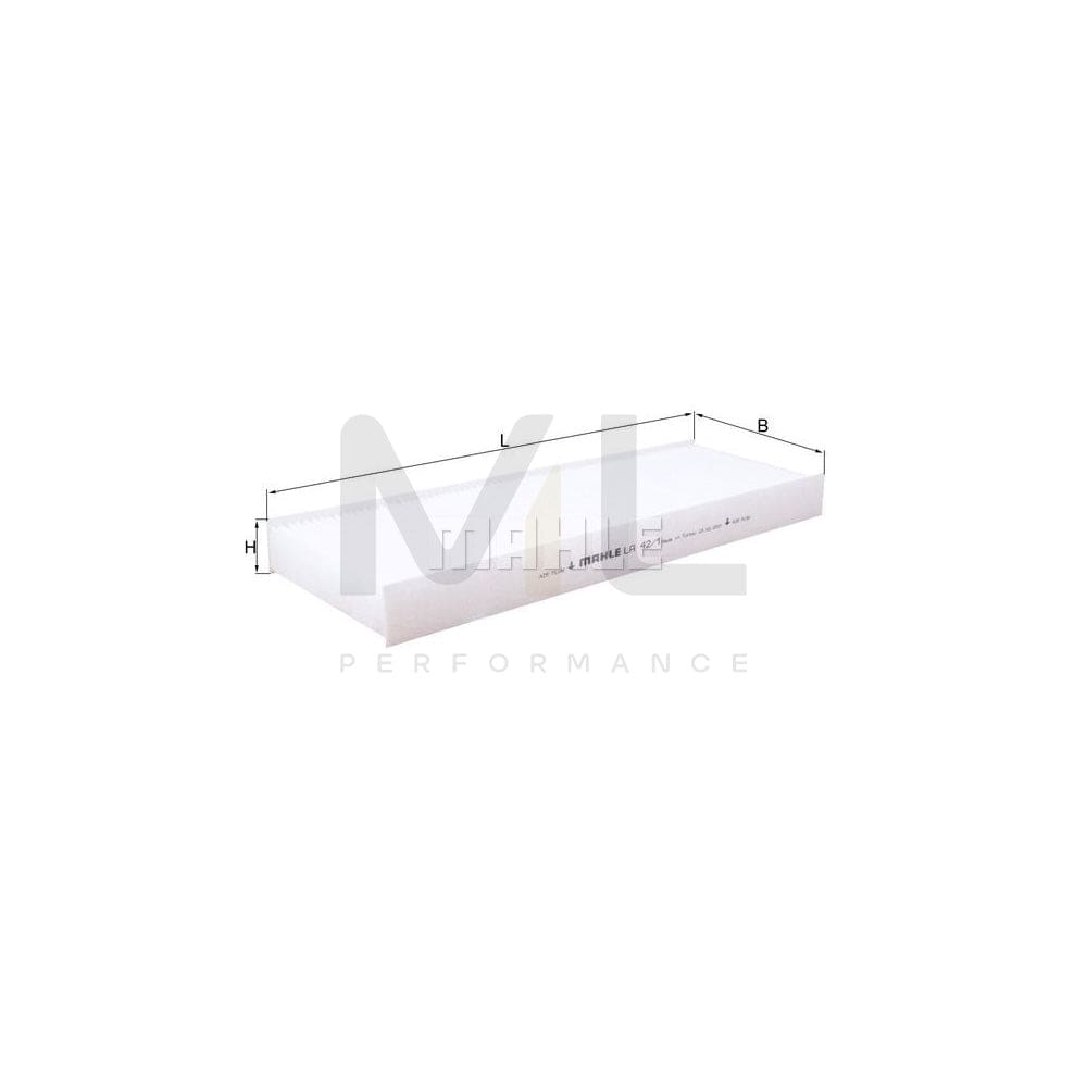 MAHLE ORIGINAL LA 42/1 Pollen filter Particulate Filter | Performance Parts DirectCar Parts