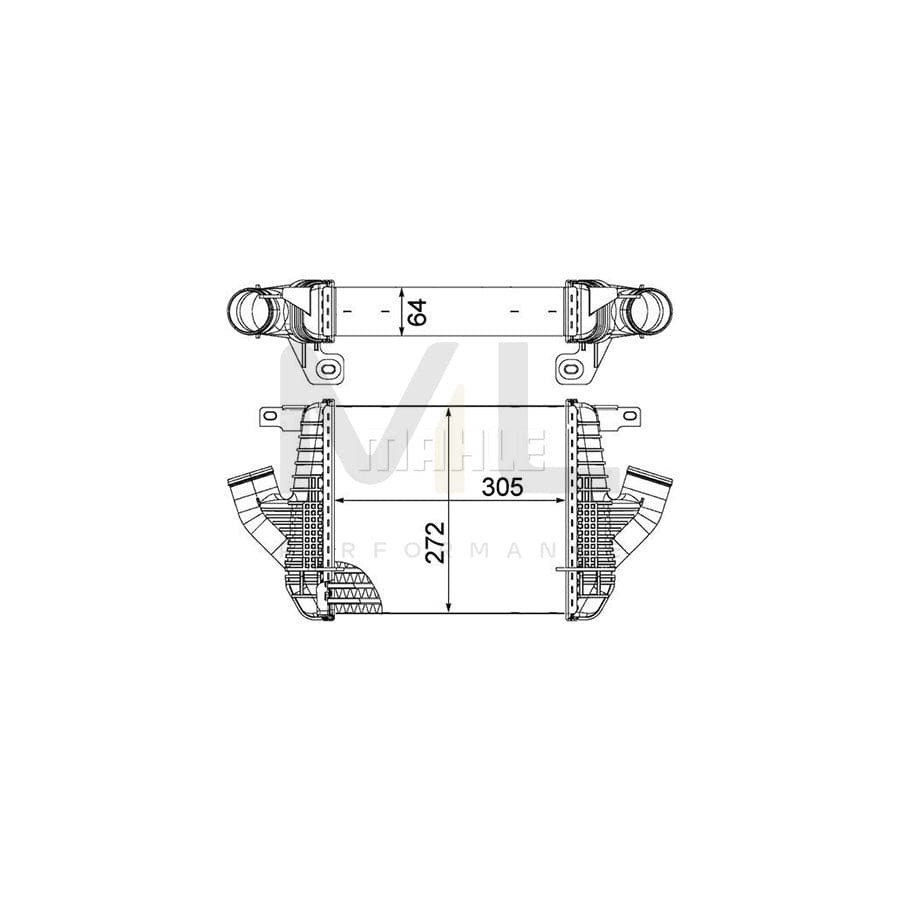 MAHLE ORIGINAL CI 237 000P Intercooler | Performance Parts DirectCar Parts