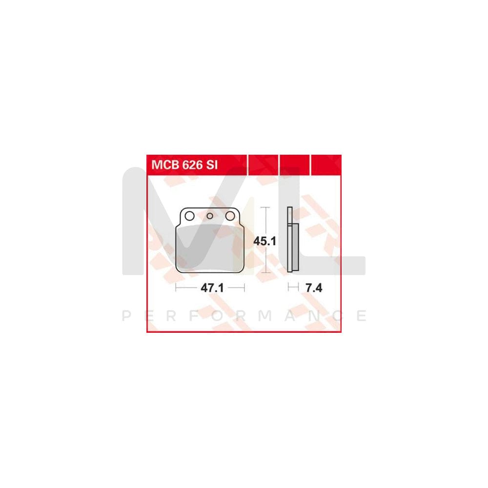 TRW Sinter Offroad Mcb626Si Brake Pad Set | Performance Parts Direct Car Parts