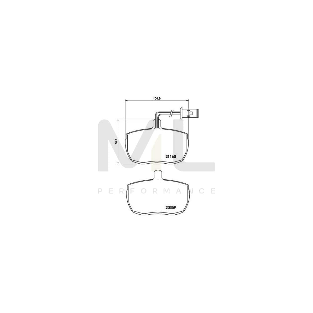 Brembo P A6 006 Brake Pad Set