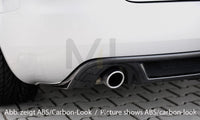 Rieger 00055268 Audi 8H A4 Rear Diffuser for Original Tailpipe Left & RIght -  Matte Black