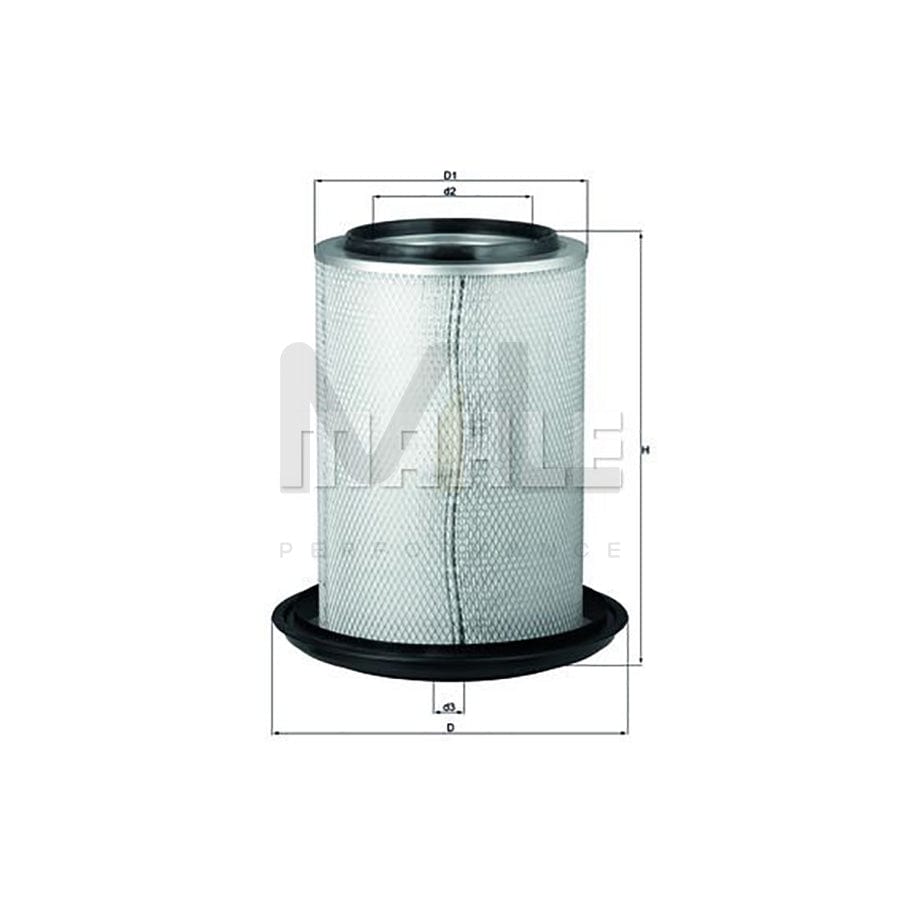 MAHLE ORIGINAL LX 607 Air Filter Filter Insert | Performance Parts DirectCar Parts