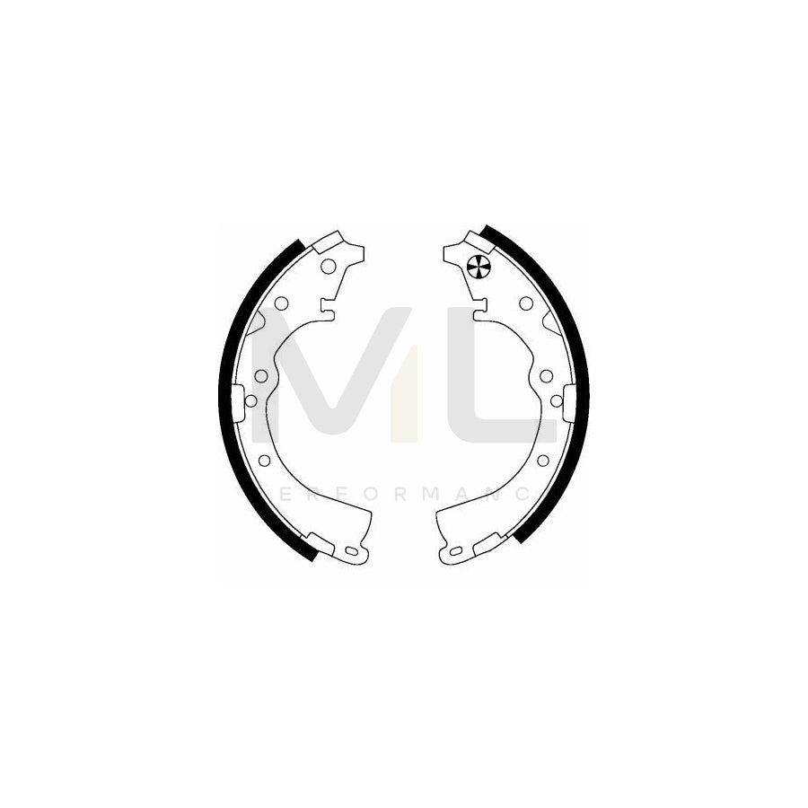 TEXTAR 91051100 Brake Shoe Set without handbrake lever | Performance Parts Direct Car Parts