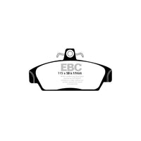 EBC PD03KF528 Gtm Mg Onyx Rover Yellowstuff Front Brake Pad & Plain Disc Kit - Girling/TRW Caliper