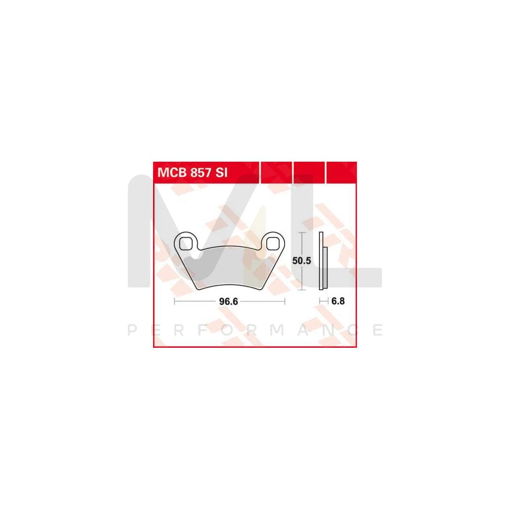 TRW Sinter Offroad Mcb857Si Brake Pad Set | Performance Parts Direct Car Parts
