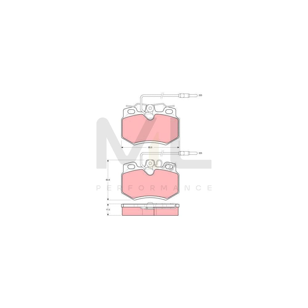 TRW Gdb788 Brake Pad Set | Performance Parts Direct Car Parts