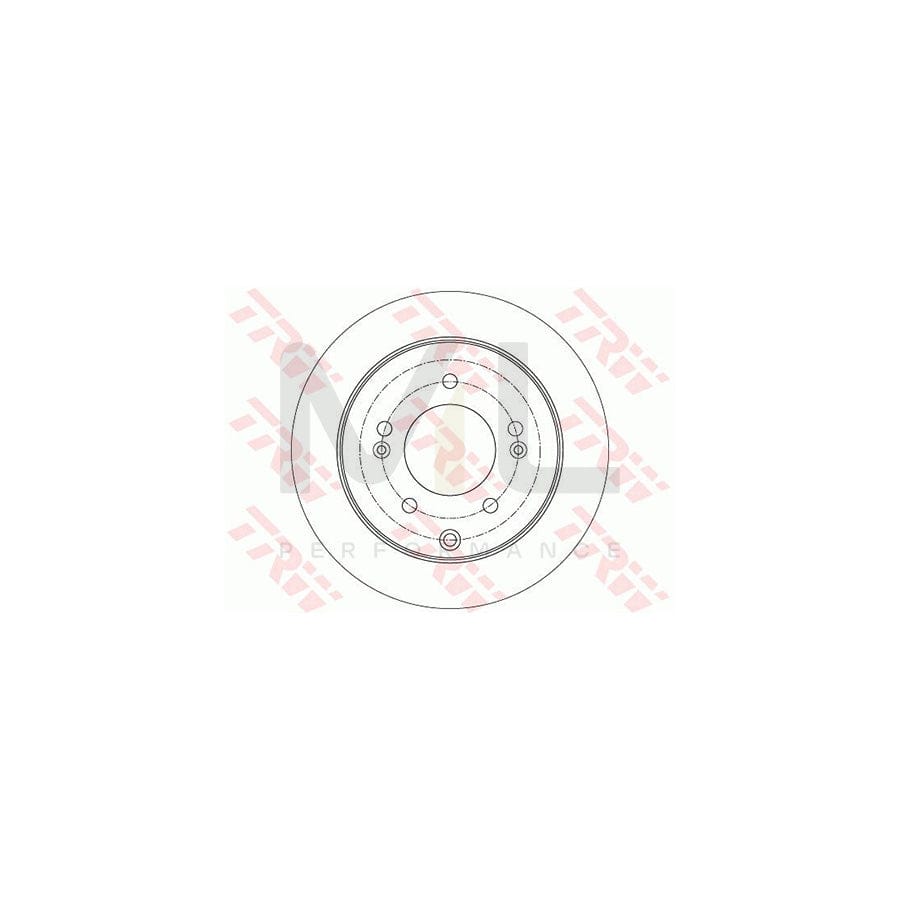 TRW DF7819 Brake Disc Solid, Painted | Performance Parts Direct Car Parts