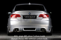 Rieger 00099569 BMW 3 Series E92 E93 Rear Diffuser for Twin Tailpipe Left & Right - Carbon-Look