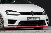 Rieger 00088091 VW Mk7 Mk7-Line Golf R Front Splitter - Glossy Black