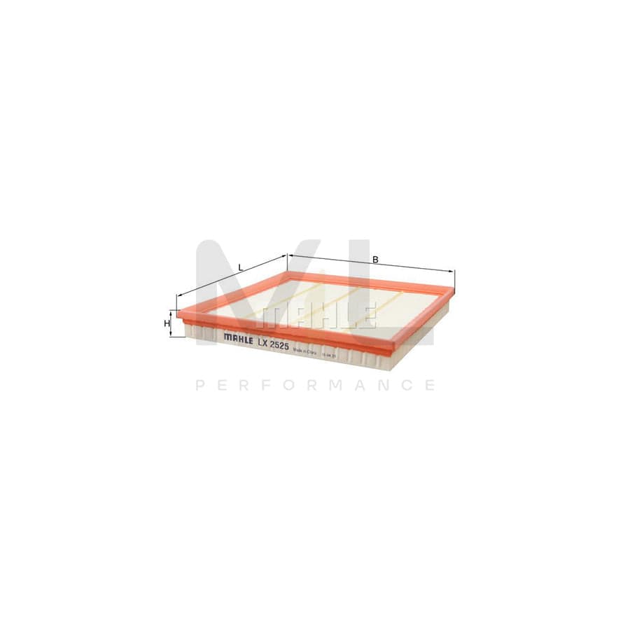 MAHLE ORIGINAL LX 2525 Air Filter Filter Insert | Performance Parts DirectCar Parts