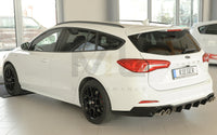 Rieger 00088243 Ford DEH Focus 4 Rear Diffuser for Twin Tailpipe Left & Right (Inc. Focus 4 ST) - Glossy Black