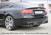 Rieger 00088200 Audi B8 B81 A5 Rear Diffuser for Twin Tailpipe Left & Right - Glossy Black
