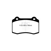 EBC PD03KR349 Hyundai Genesis Yellowstuff Rear Brake Pad & Plain Disc Kit - Brembo / Sumitomo Caliper