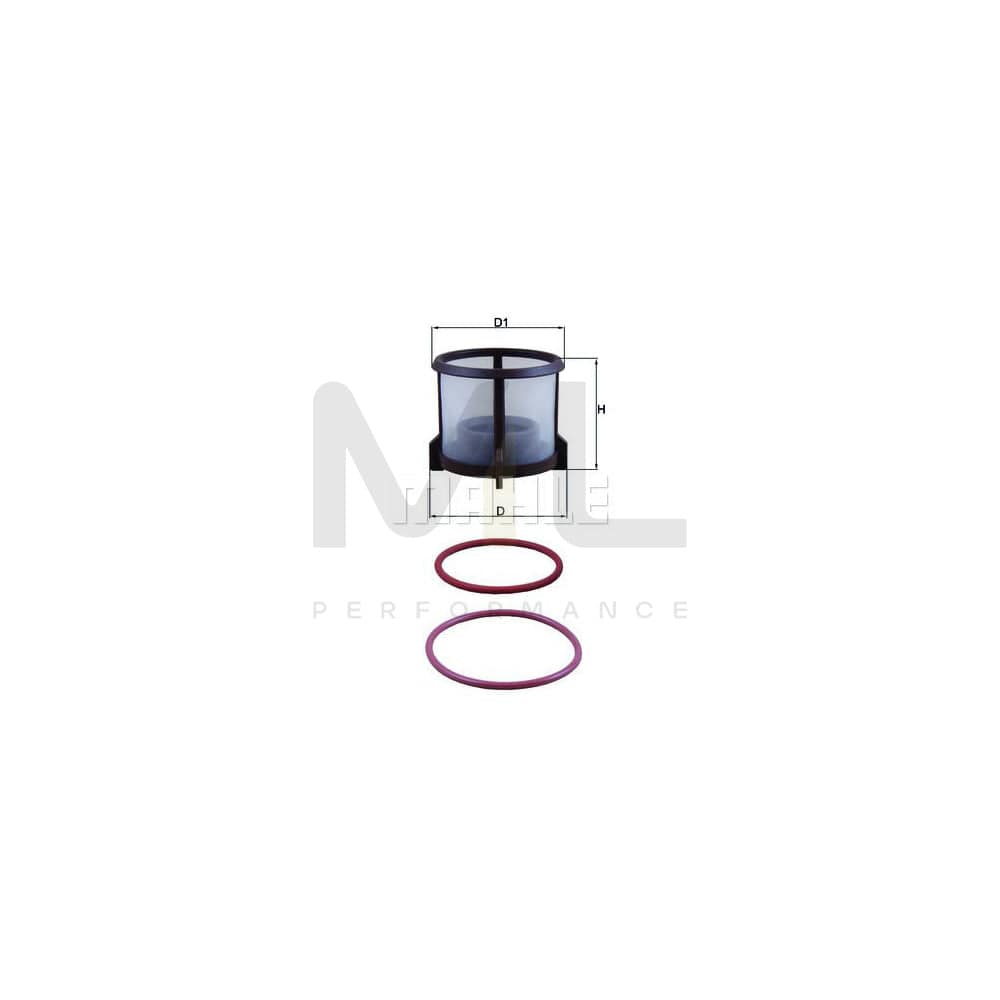 MAHLE ORIGINAL KX 72D2 Fuel filter Filter Insert | Performance Parts DirectCar Parts