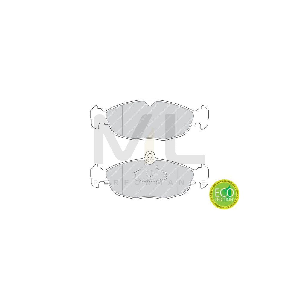 Ferodo Fdb1394W Brake Pad Set Premier, Not Prepared For Wear Indicator, With Piston Clip | Performance Parts Direct Car Parts