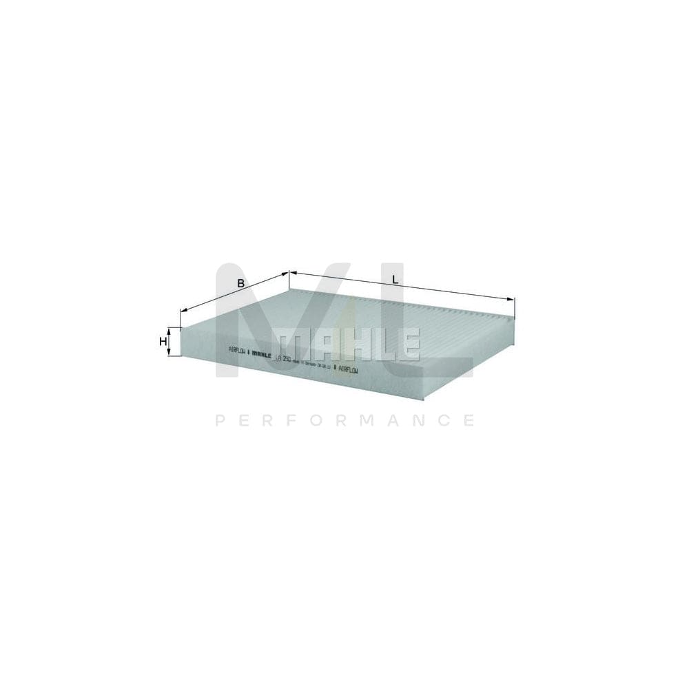 MAHLE ORIGINAL LA 290 Pollen filter Particulate Filter | Performance Parts DirectCar Parts