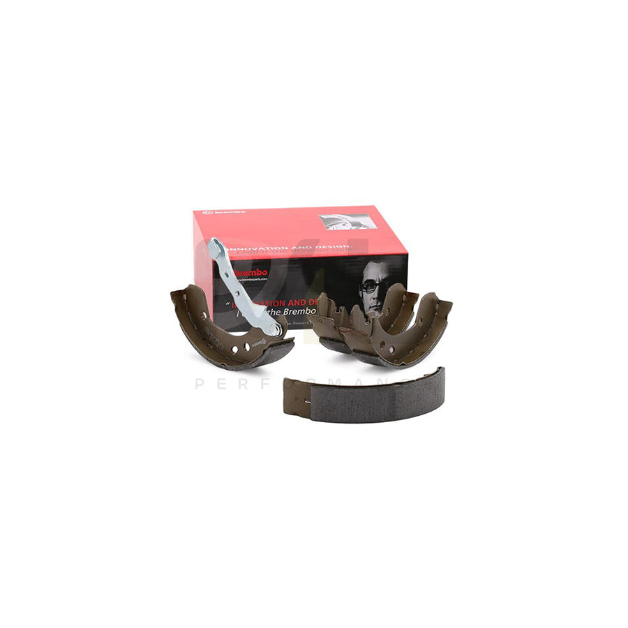 BREMBO S 56 510 Brake Shoe Set with handbrake lever