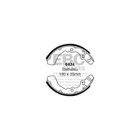 EBC 6434 Daihatsu Rear Brake Shoes (Inc. Cuore & Hi-Jet) (4 pcs.)