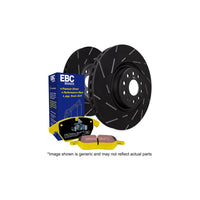 EBC PD08KR197 Honda Civic Yellowstuff Rear Brake Pad & USR Disc Kit - Akebono / Sumitomo Caliper