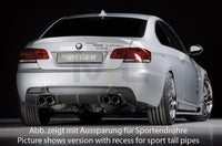 Rieger 00099859 BMW 3 Series E92 E93 Rear Diffuser for Original Tailpipe Left & RIght - Carbon-Look