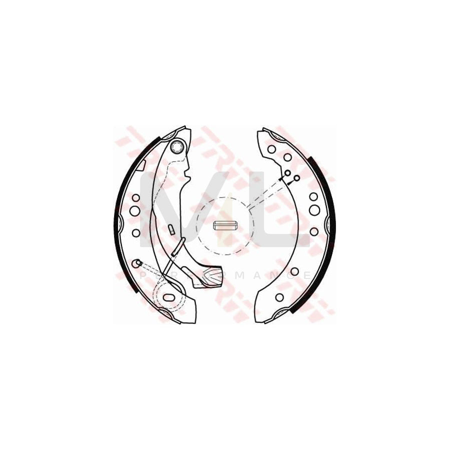 TRW GS8467 Brake Shoe Set | Performance Parts Direct Car Parts