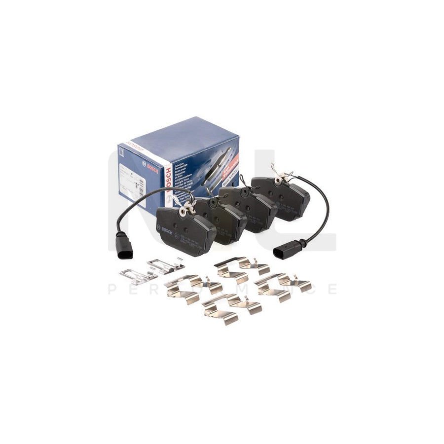 Bosch 0986494529 Brake Pad Set With Integrated Wear Sensor, With Anti-Squeak Plate, With Mounting Manual BP1450 | Performance Parts Direct Car Parts
