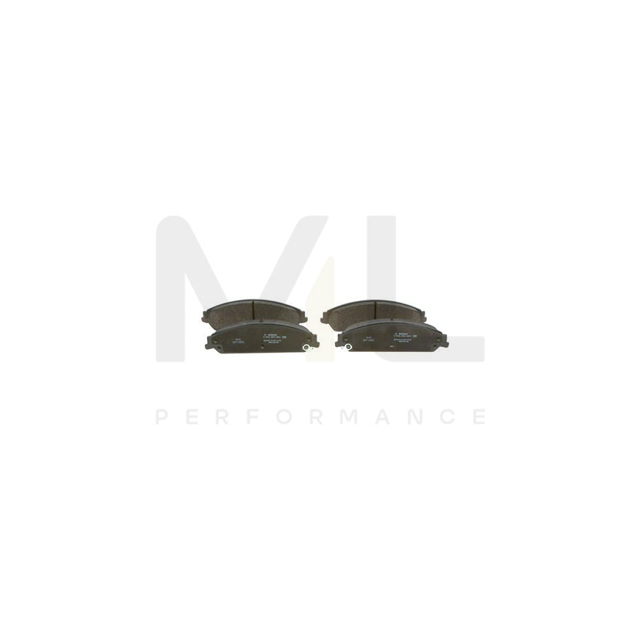 Bosch 0986494483 Brake Pad Set With Acoustic Wear Warning, With Anti-Squeak Plate BP1404 | Performance Parts Direct Car Parts