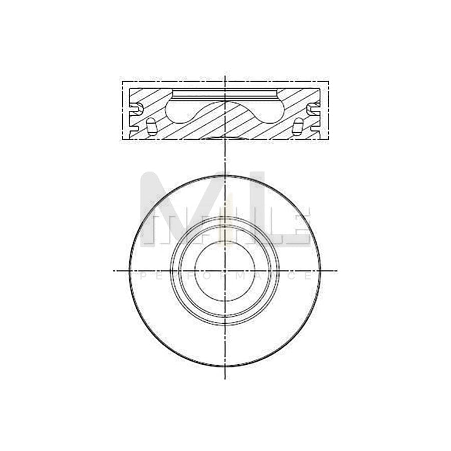 MAHLE ORIGINAL 013 PI 00140 000 Piston 89,92 mm, with cooling duct, with piston ring carrier | Performance Parts DirectCar Parts