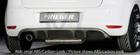 Rieger 00099801 VW Mk6 Golf Rear Diffuser for Original Tailpipe Left - Carbon-Look