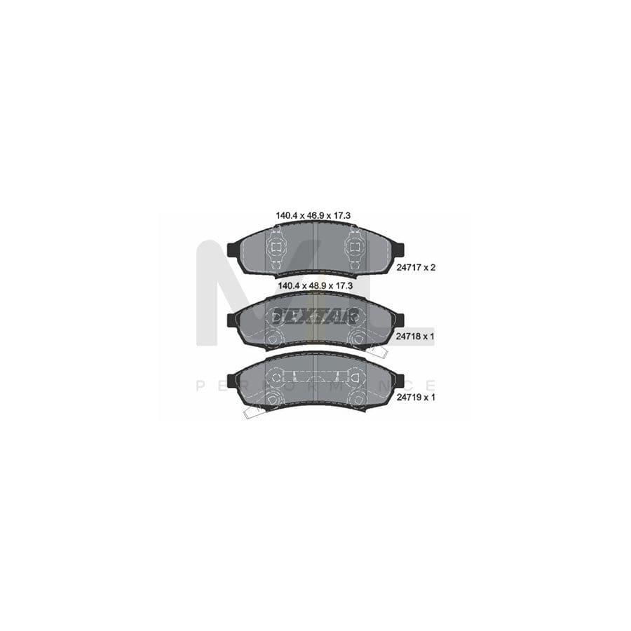 TEXTAR 2471701 Brake pad set | Performance Parts Direct Car Parts