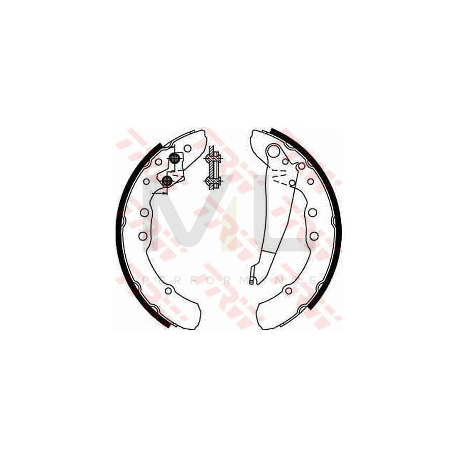 TRW GS8544 Brake Shoe Set | Performance Parts Direct Car Parts