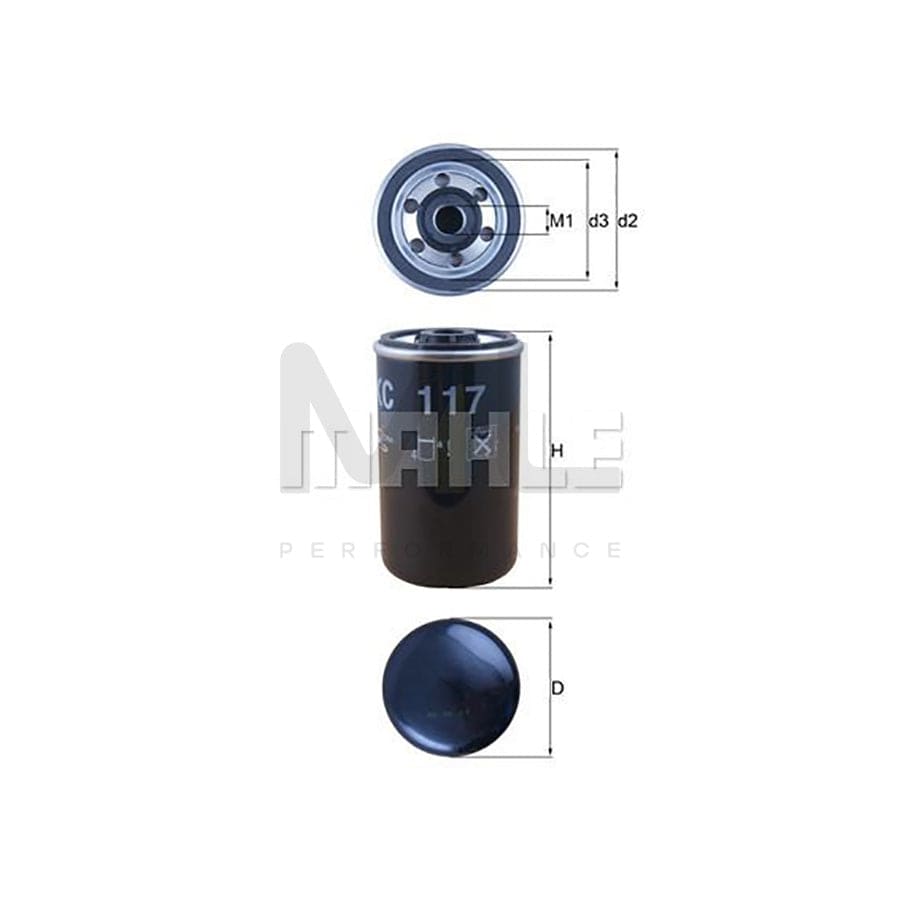 MAHLE ORIGINAL LX 21 Air Filter Filter Insert | Performance Parts DirectCar Parts
